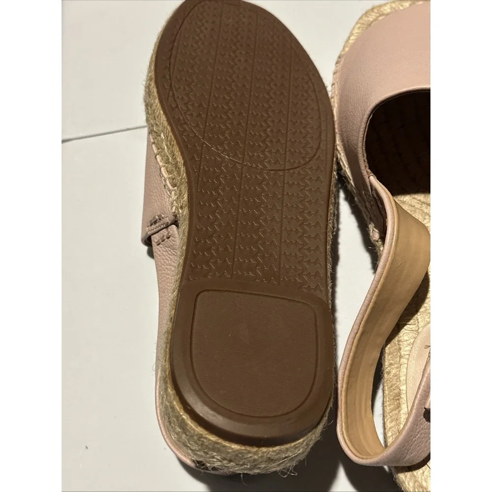 NIB Michael Kors Fisher Women's Espadrille Leather Size 6.5M Soft Pink‎